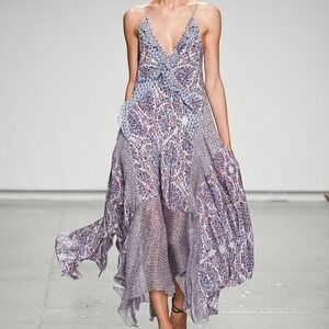 Rebecca Taylor Ruffle‎ Maxi Dress Size 6